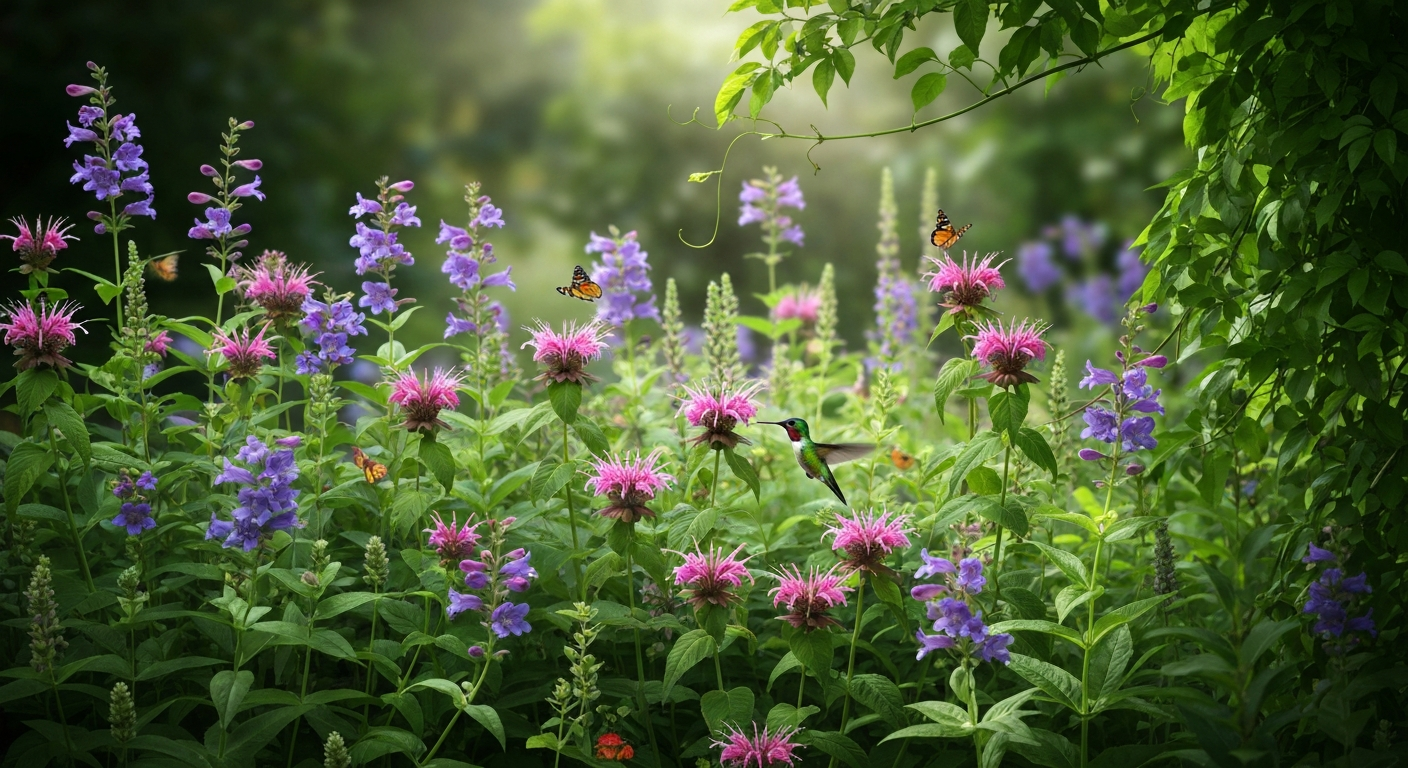 Backyard habitat for hummingbirds